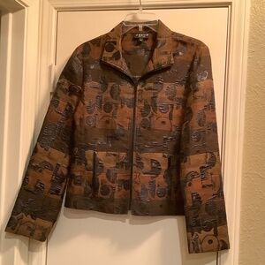 J’ENVIE New York Black and brown jacket. Size 8.